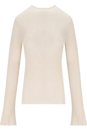 CRUNA Femme, Pulls, , Taille: 42 FR Pull Rose en Laine Côtelée