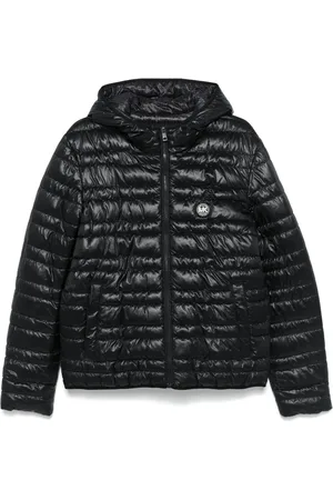 Michael Kors Homme, Vestes, Noir, Taille: 2XL Veste Puffer à Capuche Noire