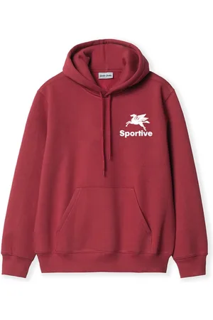 Goodies Sportive Homme, Sweatshirts et sweats à capuche, Rouge, Taille: S Burgundy Streetwear Sweat à capuche