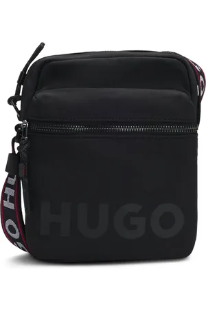 HUGO BOSS Homme, Sacs, Noir, Taille: ONE Size Sac Reporter Moderne avec Sangle Logo