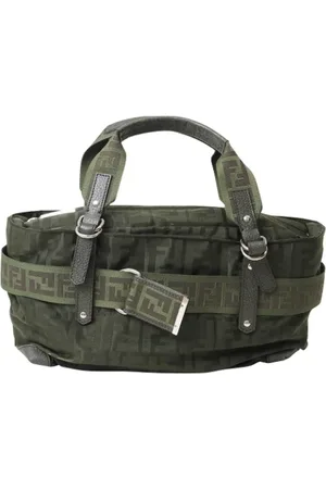 Fendi Femme, Pre-owned, Vert, Taille: ONE Size Pre-owned Toile sacs-fendi