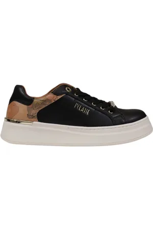 ALVIERO MARTINI 1A CLASSE Femme, Chaussures, Noir, Taille: 39 EU Chaussures Noires à Lacets en Caoutchouc