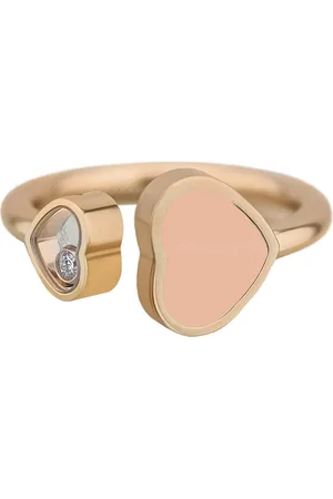 Chopard Femme, Accessoires, Jaune, Taille: ONE Size Happy Hearts Rose Gold Róse Stone Ring 829482-5612