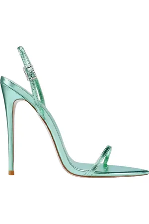 Femme LA Femme, Chaussures, Vert, Taille: 40 EU Sandales en cuir vegan vert Lyon