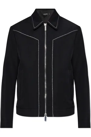 Dsquared2 Homme, Vestes, Noir, Taille: M Veste avec surpiqûres décoratives