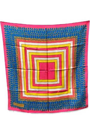 Saint Laurent Femme, Pre-owned, Multicolore, Taille: ONE Size Pre-owned Soie foulards