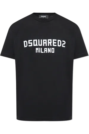 Dsquared2 Homme, Tops, Noir, Taille: S T-shirt avec Logo Imprimé