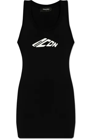 Dsquared2 Femme, Robes, Noir, Taille: 40 FR Robe Sans Manches