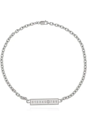 Maison Margiela Femme, Accessoires, Gris, Taille: ONE Size Collier avec Logo