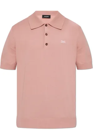 Dsquared2 Homme, Tops, Rose, Taille: XL Polo en Coton avec Logo