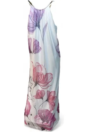 Ana Alcazar Femme, Robes, Multicolore, Taille: 42 FR Robe Maxi en Maille Rose Originale