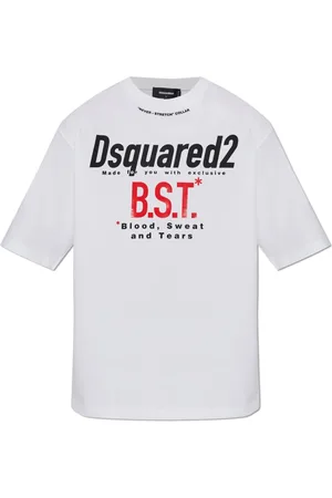 Dsquared2 Homme, Tops, Blanc, Taille: L T-shirt imprimé