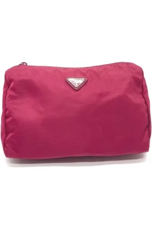 Prada Femme, Pre-owned, Rouge, Taille: ONE Size Pre-owned Nylon trousses-de-toilette