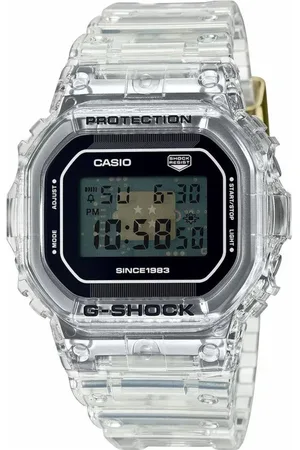 Casio Unisex, Accessoires, Blanc, Taille: ONE Size Montre numérique à quartz avec bracelet en résine