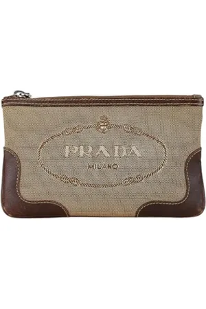 Prada Femme, Pre-owned, , Taille: ONE Size Pre-owned Toile trousses-de-toilette