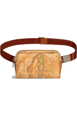 ALVIERO MARTINI 1A CLASSE Unisex, Sacs, Brun, Taille: ONE Size Mini Marsupio Unisexe avec Imprimé Geo Classic
