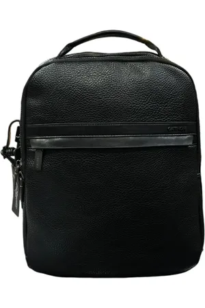 Gattinoni Homme, Sacs, Noir, Taille: ONE Size Sac à dos homme en éco-cuir avec logo avant
