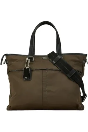 Coach Femme, Pre-owned, Brun, Taille: ONE Size Pre-owned Cuir sacs-ports-paule