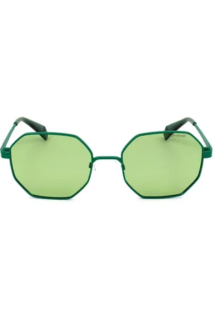 Polaroid Unisex, Accessoires, Vert, Taille: ONE Size Lunettes de Soleil en Métal Vertes Polarisées