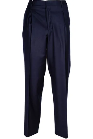 Briglia 1949 Homme, Pantalons, Bleu, Taille: L Pantalon Chino en Laine à Jambe Large