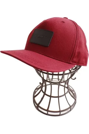 Coach Femme, Pre-owned, Rouge, Taille: ONE Size Pre-owned Coton chapeaux