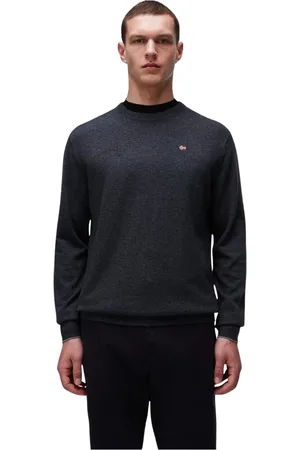 Napapijri Homme, Pulls, Gris, Taille: S Pull Gris Foncé Mel Style Damavand