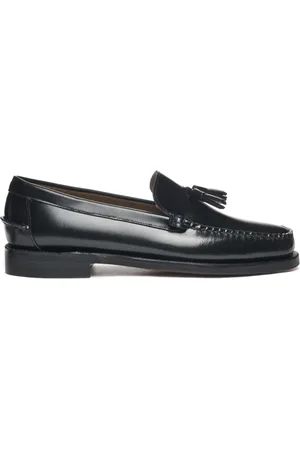 SEBAGO Homme, Chaussures, Noir, Taille: 43 1/2 EU Mocassin classique en cuir avec glands