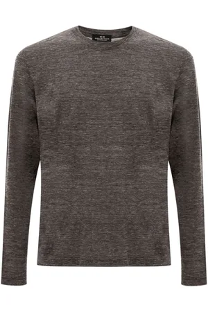 corneliani Homme, Tops, Gris, Taille: L T-shirt en Laine Grise