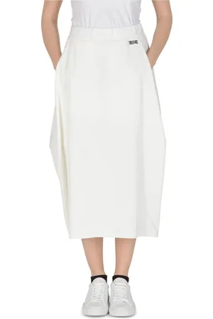 19V69 Italia Femme, Jupes, Blanc, Taille: 38 FR Élégante Jupe A-Line Blanche