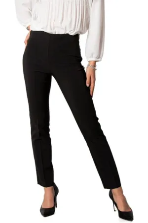 SANDRO FERRONE Femme, Pantalons, Noir, Taille: 38 FR Pantalon Classique Noir avec Poches