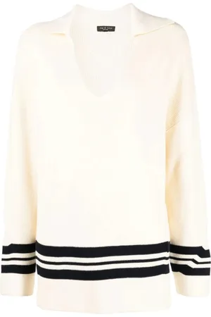 RAG&BONE Femme, Pulls, , Taille: 40 FR Tunique Polo à Rayures Décontractée