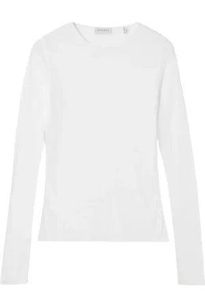Dagmar Femme, Tops, Blanc, Taille: 36 FR Haut à Manches Longues Doux