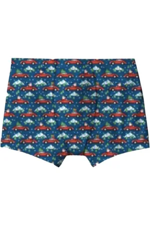 MC2 SAINT BARTH Homme, Sous-vêtements, Bleu, Taille: M Boxer homme en microfibre motif de Noël