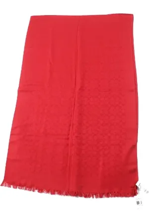 Coach Femme, Pre-owned, Rouge, Taille: ONE Size Pre-owned Soie foulards