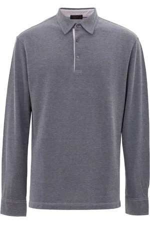 corneliani Homme, Tops, Bleu, Taille: L Polo en Coton Bleu