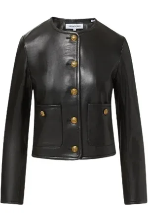 VERONICA BEARD Femme, Vestes, Noir, Taille: 38 FR Veste en Cuir Andrea
