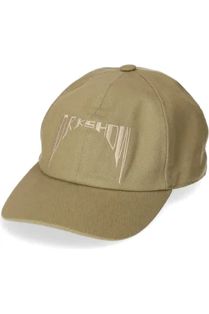 Rick Owens Homme, Accessoires, Vert, Taille: L Casquette en denim brodé avec logo