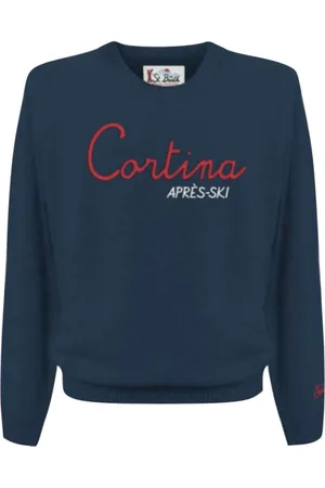 MC2 SAINT BARTH Homme, Pulls, Bleu, Taille: S Pull Cortina Apres Ski col rond