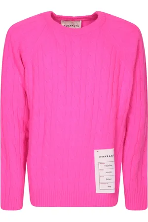 AMARANTO Amaránto, Homme, Pulls, Rose, Taille: M Pull Fuchsia Tressé