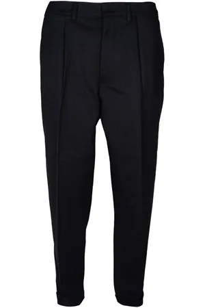 Mauro Grifoni Homme, Pantalons, Noir, Taille: L Pantalon classique pour homme avec revers