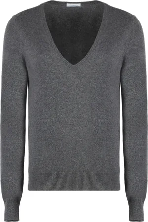 Malo Femme, Pulls, Gris, Taille: 40 FR Pull en Cachemire à Côtes