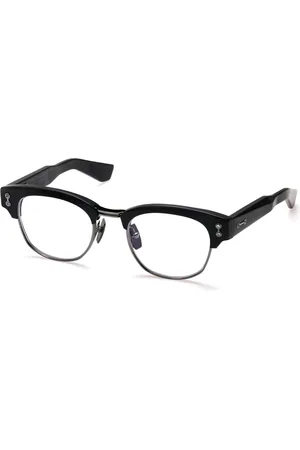 AKONI Femme, Accessoires, Noir, Taille: ONE Size Élégantes Lunettes Clubmaster en Acétate Noir