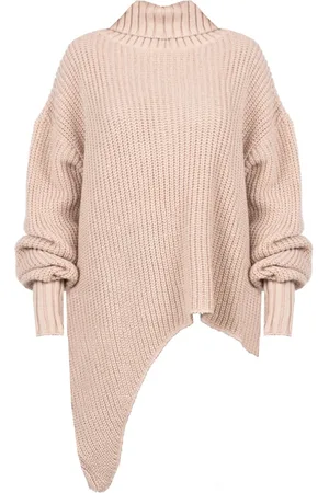 LA HAINE INSIDE US Femme, Pulls, Rose, Taille: 36 FR Élégant Pull Asymétrique Femme