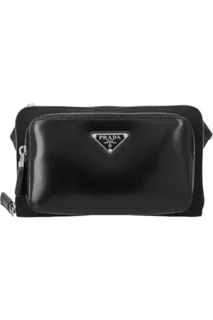 Prada Femme, Pre-owned, Noir, Taille: ONE Size Pre-owned Cuir sacs-bandouliere