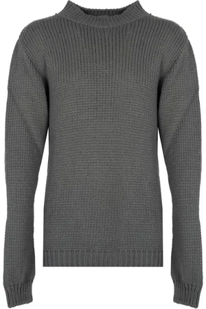 LA HAINE INSIDE US Homme, Pulls, Gris, Taille: L Élégant pull à col roulé
