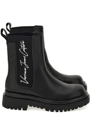 VERSACE Femme, Chaussures, Noir, Taille: 41 EU Bottes