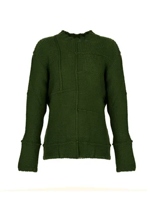 LA HAINE INSIDE US Homme, Pulls, Vert, Taille: M Pull Élégant et Brodé