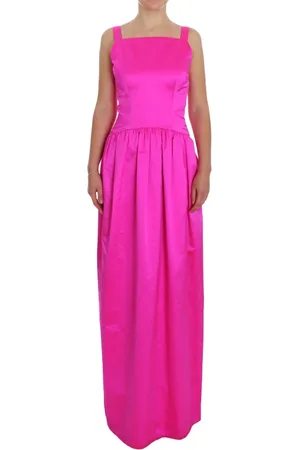 Dolce & Gabbana Femme, Robes, Rose, Taille: 36 FR Robe de Soie Rose de Luxe Longueur Totale