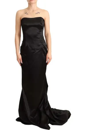 Dolce & Gabbana Femme, Robes, Noir, Taille: 36 FR Robe Sirène Noire Sans Bretelles
