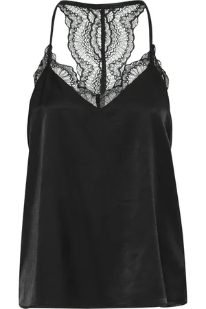 Cream Femme, Tops, Noir, Taille: 40 FR Élégant Haut en Dentelle Fine en Pitch